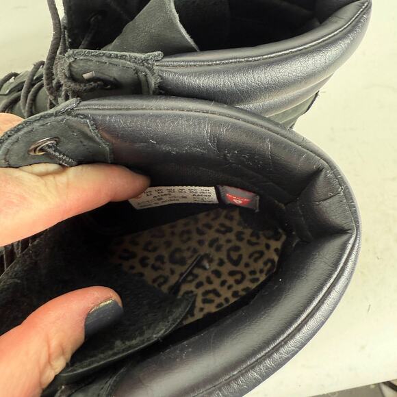 Timberland Linden Woods 6 Inch Boot Women's 8.5 Black Leather Ankle Waterproof - Picture 10 of 10